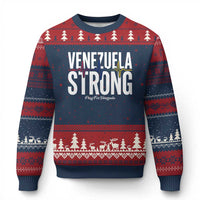 Venezuela Strong Venezuelan Heartbeat Ugly Christmas Sweater Solidarity Resilience Hope and Prayer
