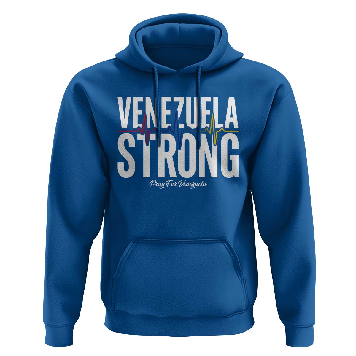 Venezuela Strong Venezuelan Heartbeat Hoodie Solidarity Resilience Hope and Prayer