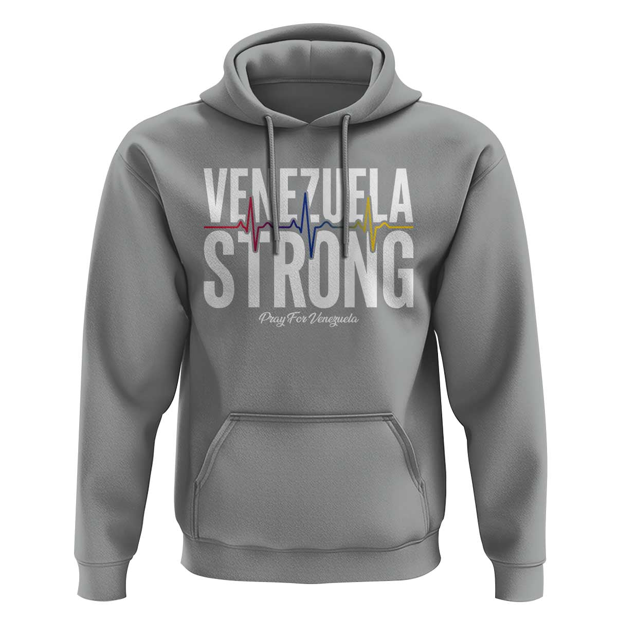 Venezuela Strong Venezuelan Heartbeat Hoodie Solidarity Resilience Hope and Prayer