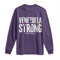 Venezuela Strong Venezuelan Heartbeat Long Sleeve Shirt Solidarity Resilience Hope and Prayer