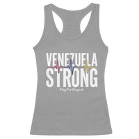 Venezuela Strong Venezuelan Heartbeat Racerback Tank Top Solidarity Resilience Hope and Prayer