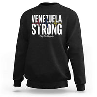 Venezuela Strong Venezuelan Heartbeat Sweatshirt Solidarity Resilience Hope and Prayer