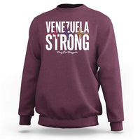Venezuela Strong Venezuelan Heartbeat Sweatshirt Solidarity Resilience Hope and Prayer
