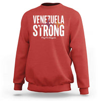 Venezuela Strong Venezuelan Heartbeat Sweatshirt Solidarity Resilience Hope and Prayer