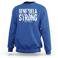 Venezuela Strong Venezuelan Heartbeat Sweatshirt Solidarity Resilience Hope and Prayer