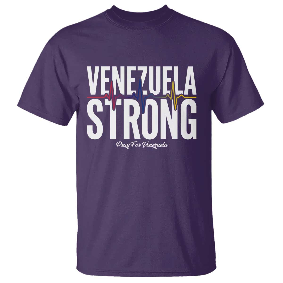 Venezuela Strong Venezuelan Heartbeat T Shirt Solidarity Resilience Hope and Prayer