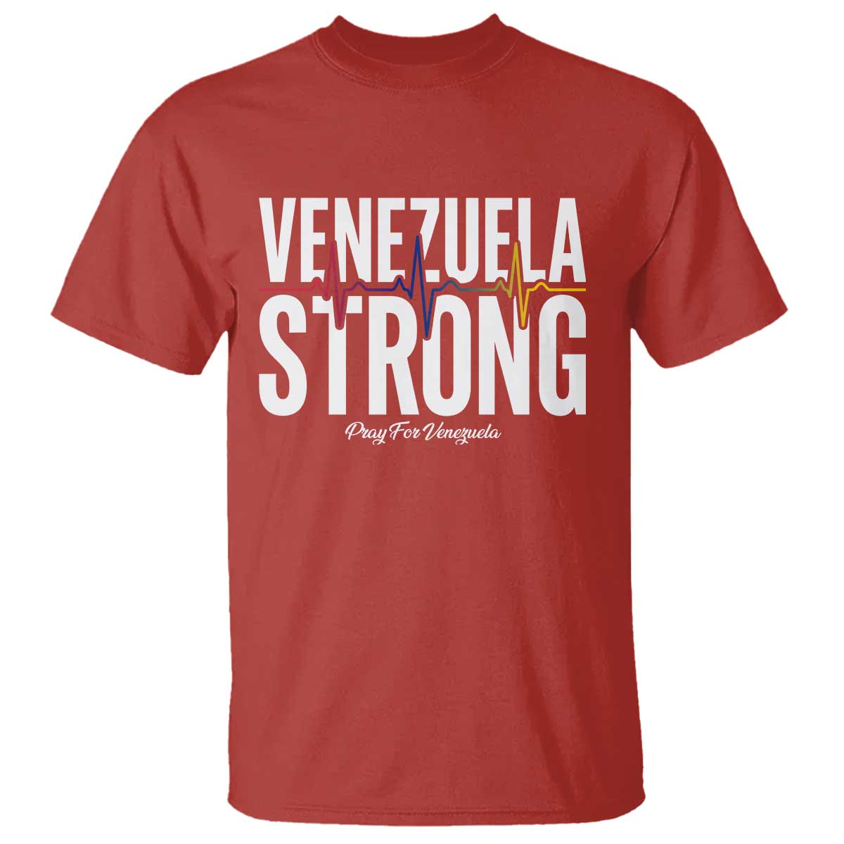 Venezuela Strong Venezuelan Heartbeat T Shirt Solidarity Resilience Hope and Prayer