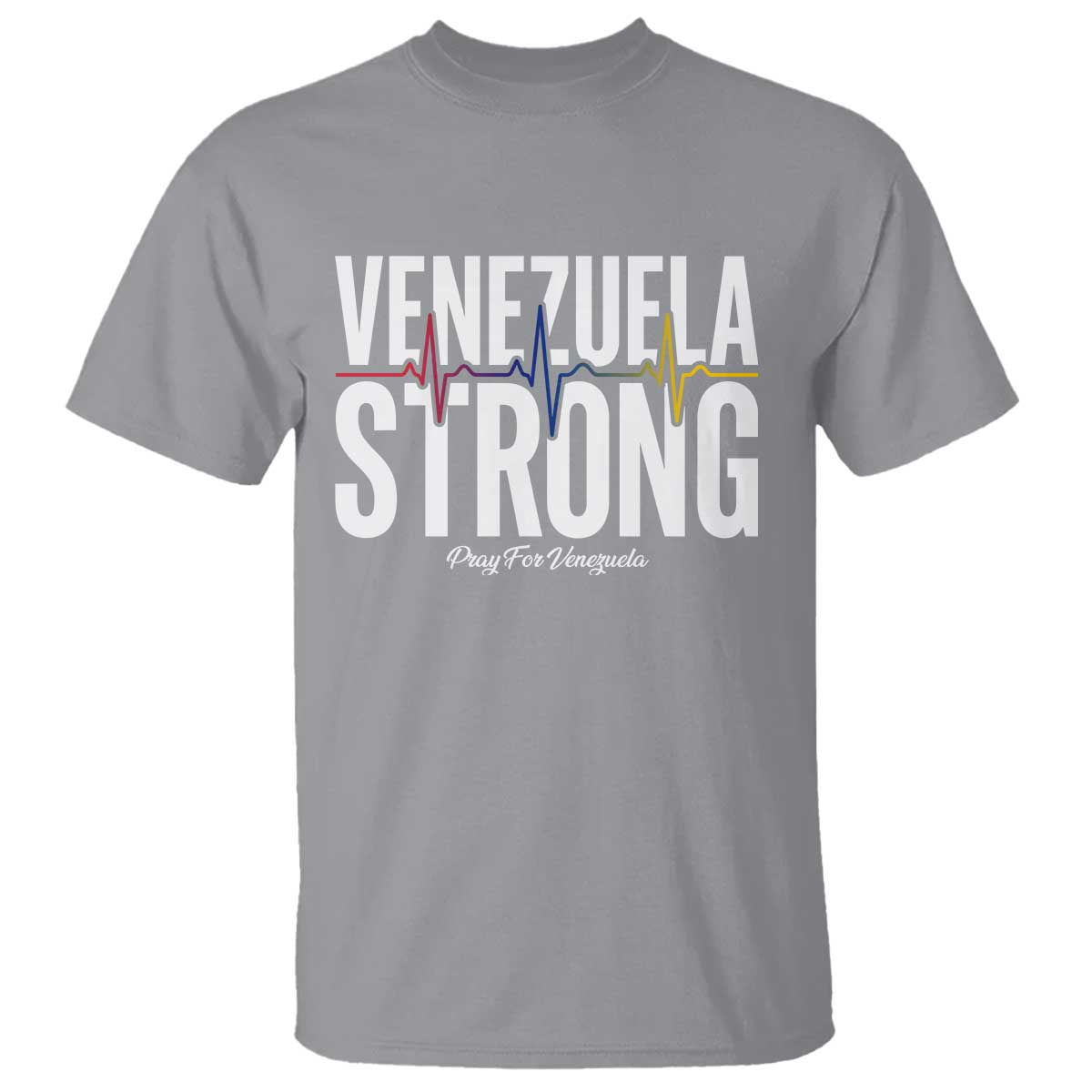 Venezuela Strong Venezuelan Heartbeat T Shirt Solidarity Resilience Hope and Prayer