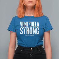Venezuela Strong Venezuelan Heartbeat T Shirt For Women Solidarity Resilience Hope and Prayer