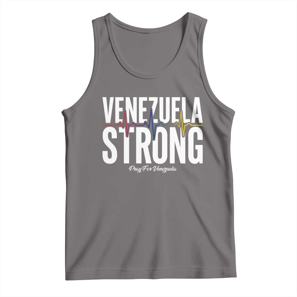 Venezuela Strong Venezuelan Heartbeat Tank Top Solidarity Resilience Hope and Prayer