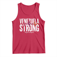 Venezuela Strong Venezuelan Heartbeat Tank Top Solidarity Resilience Hope and Prayer