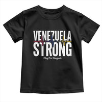 Venezuela Strong Venezuelan Heartbeat Toddler T Shirt Solidarity Resilience Hope and Prayer