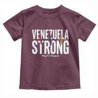 Venezuela Strong Venezuelan Heartbeat Toddler T Shirt Solidarity Resilience Hope and Prayer