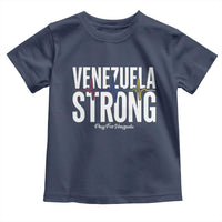 Venezuela Strong Venezuelan Heartbeat Toddler T Shirt Solidarity Resilience Hope and Prayer