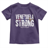 Venezuela Strong Venezuelan Heartbeat Toddler T Shirt Solidarity Resilience Hope and Prayer