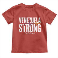 Venezuela Strong Venezuelan Heartbeat Toddler T Shirt Solidarity Resilience Hope and Prayer