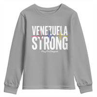 Venezuela Strong Venezuelan Heartbeat Youth Sweatshirt Solidarity Resilience Hope and Prayer