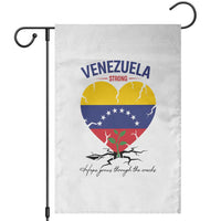 Venezuela Strong Healing Support Garden Flag Hope Grows Through Cracks Venezuelan Flag Heart