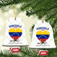 Venezuela Strong Healing Support Ceramic Ornament Hope Grows Through Cracks Venezuelan Flag Heart