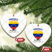 Venezuela Strong Healing Support Ceramic Ornament Hope Grows Through Cracks Venezuelan Flag Heart