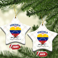 Venezuela Strong Healing Support Ceramic Ornament Hope Grows Through Cracks Venezuelan Flag Heart