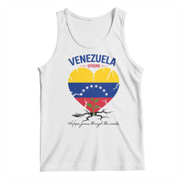 Venezuela Strong Healing Support Tank Top Hope Grows Through Cracks Venezuelan Flag Heart