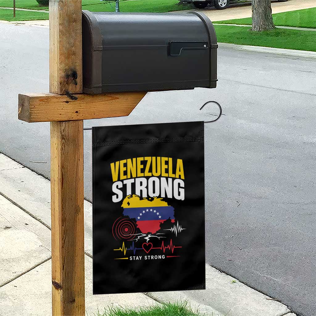 Venezuela Strong Support and Solidarity Garden Flag Patriotic Venezuelan Flag Country Map