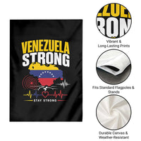 Venezuela Strong Support and Solidarity Garden Flag Patriotic Venezuelan Flag Country Map