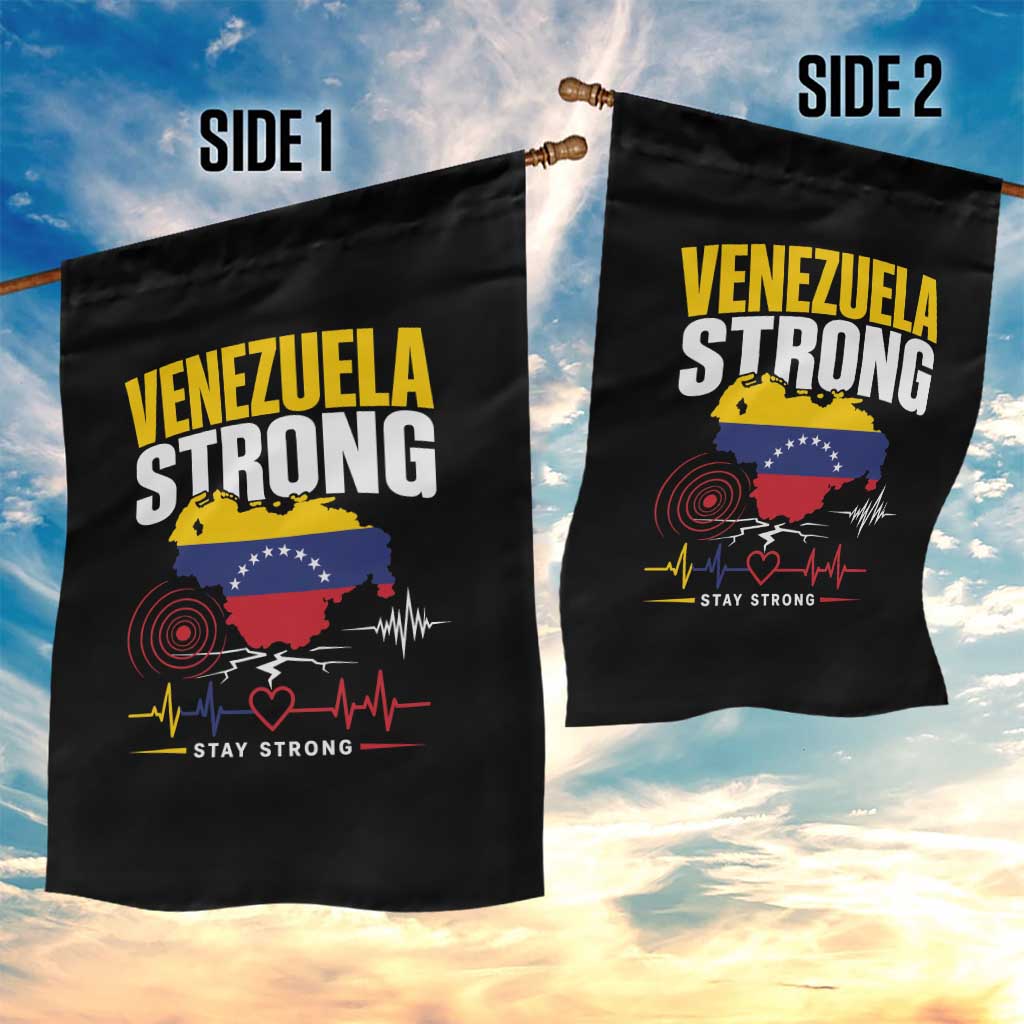 Venezuela Strong Support and Solidarity Garden Flag Patriotic Venezuelan Flag Country Map