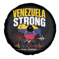 Venezuela Strong Support and Solidarity Spare Tire Cover Patriotic Venezuelan Flag Country Map