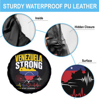 Venezuela Strong Support and Solidarity Spare Tire Cover Patriotic Venezuelan Flag Country Map