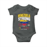 Venezuela Strong Support and Solidarity Baby Onesie Patriotic Venezuelan Flag Country Map
