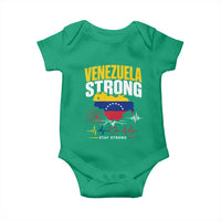 Venezuela Strong Support and Solidarity Baby Onesie Patriotic Venezuelan Flag Country Map