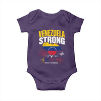 Venezuela Strong Support and Solidarity Baby Onesie Patriotic Venezuelan Flag Country Map