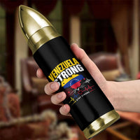 Venezuela Strong Support and Solidarity Bullet Tumbler Patriotic Venezuelan Flag Country Map