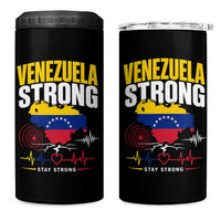 Venezuela Strong Support and Solidarity 4 in 1 Can Cooler Tumbler Patriotic Venezuelan Flag Country Map