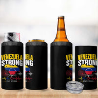 Venezuela Strong Support and Solidarity 4 in 1 Can Cooler Tumbler Patriotic Venezuelan Flag Country Map