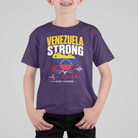 Venezuela Strong Support and Solidarity T Shirt For Kid Patriotic Venezuelan Flag Country Map