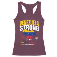 Venezuela Strong Support and Solidarity Racerback Tank Top Patriotic Venezuelan Flag Country Map