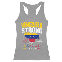 Venezuela Strong Support and Solidarity Racerback Tank Top Patriotic Venezuelan Flag Country Map