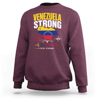 Venezuela Strong Support and Solidarity Sweatshirt Patriotic Venezuelan Flag Country Map