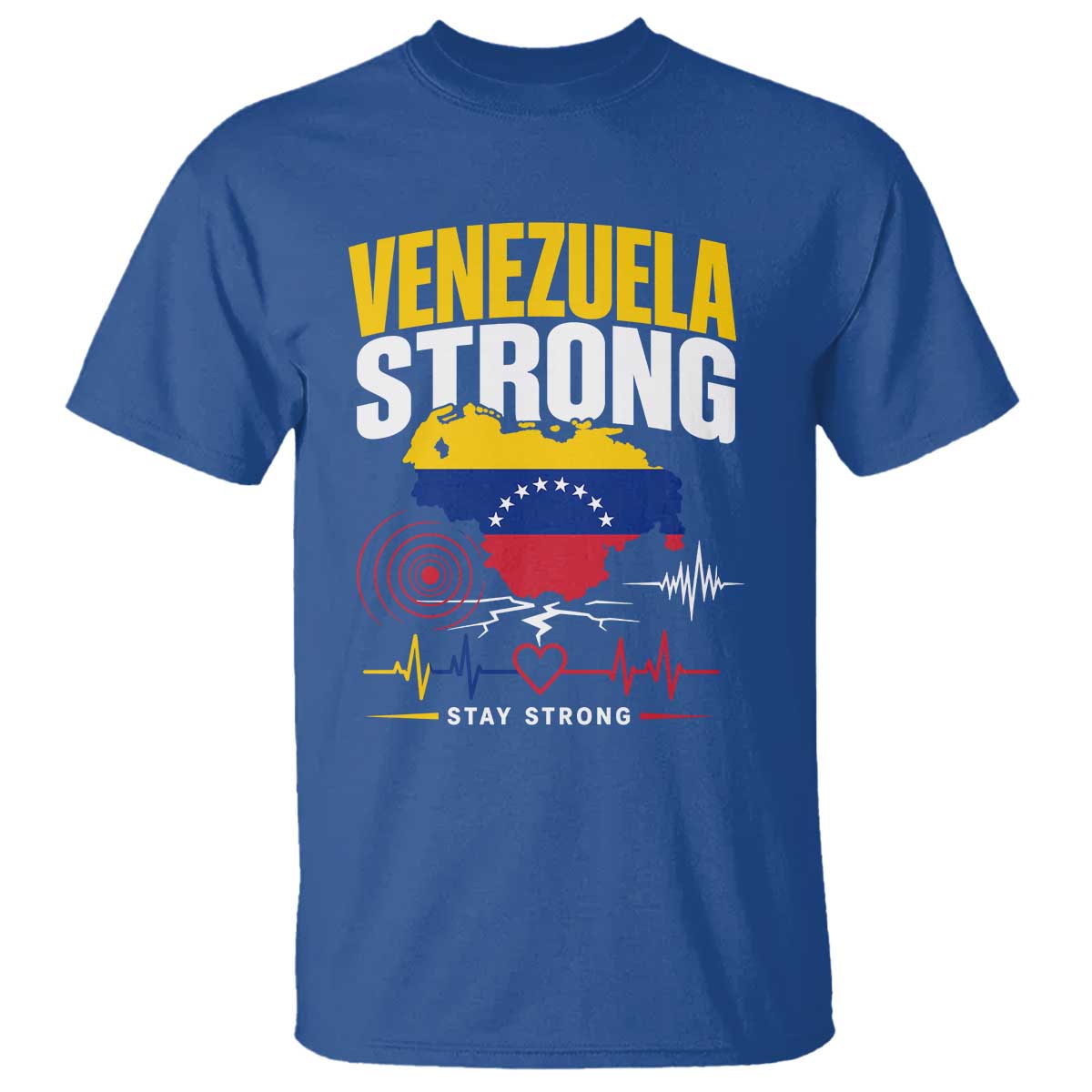 Venezuela Strong Support and Solidarity T Shirt Patriotic Venezuelan Flag Country Map