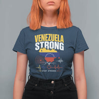 Venezuela Strong Support and Solidarity T Shirt For Women Patriotic Venezuelan Flag Country Map