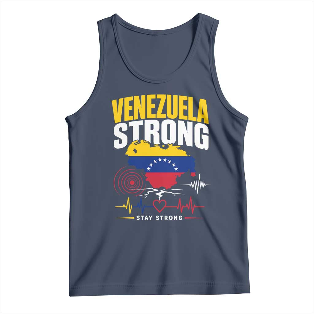 Venezuela Strong Support and Solidarity Tank Top Patriotic Venezuelan Flag Country Map