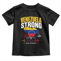 Venezuela Strong Support and Solidarity Toddler T Shirt Patriotic Venezuelan Flag Country Map