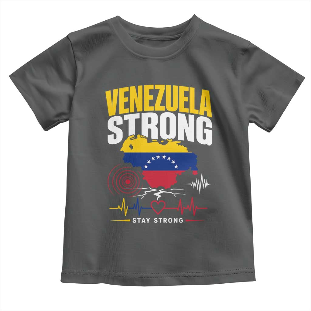 Venezuela Strong Support and Solidarity Toddler T Shirt Patriotic Venezuelan Flag Country Map