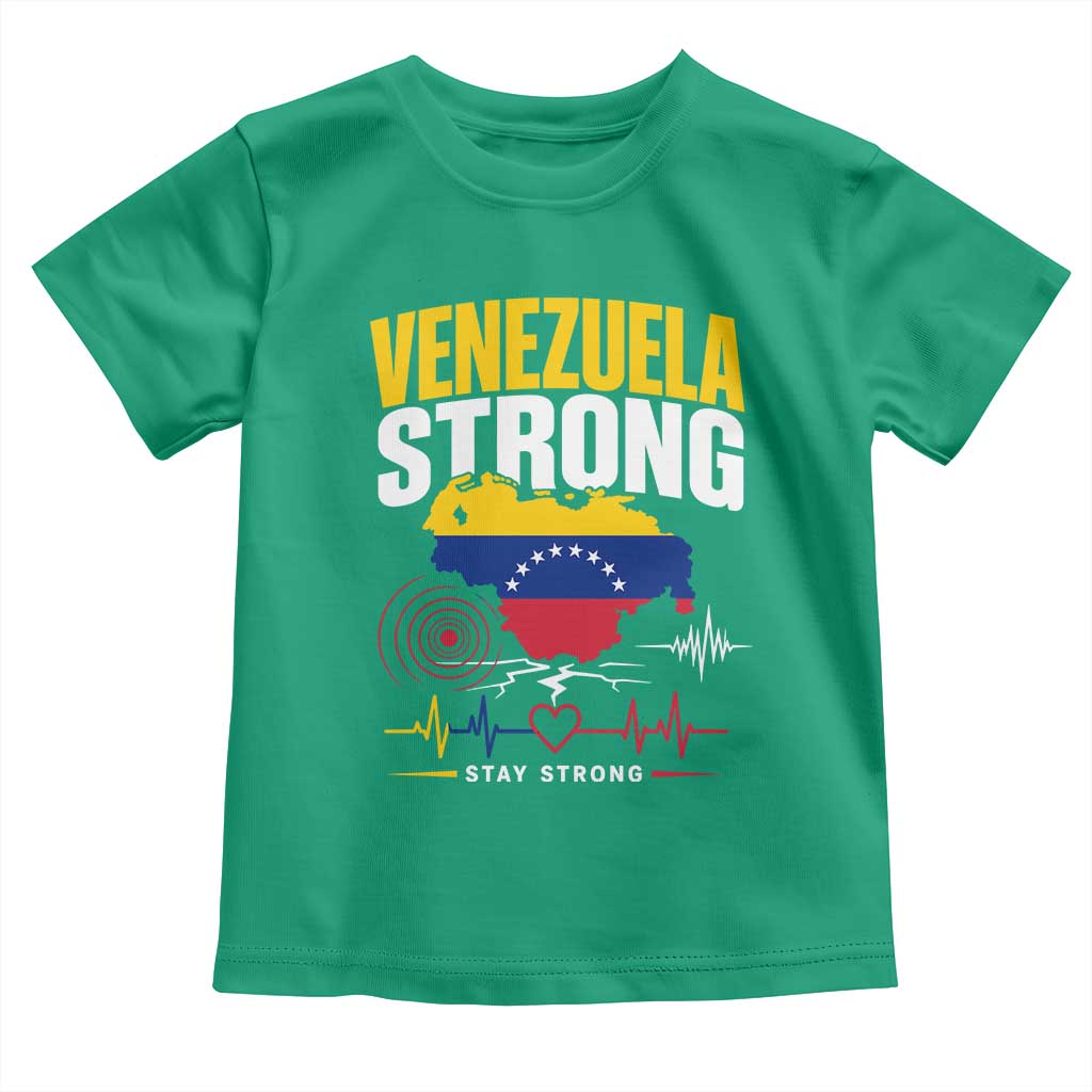 Venezuela Strong Support and Solidarity Toddler T Shirt Patriotic Venezuelan Flag Country Map