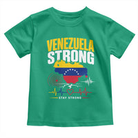 Venezuela Strong Support and Solidarity Toddler T Shirt Patriotic Venezuelan Flag Country Map