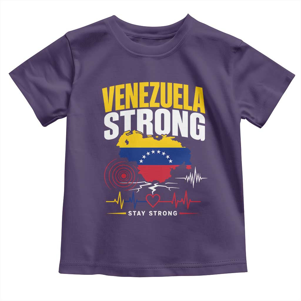 Venezuela Strong Support and Solidarity Toddler T Shirt Patriotic Venezuelan Flag Country Map