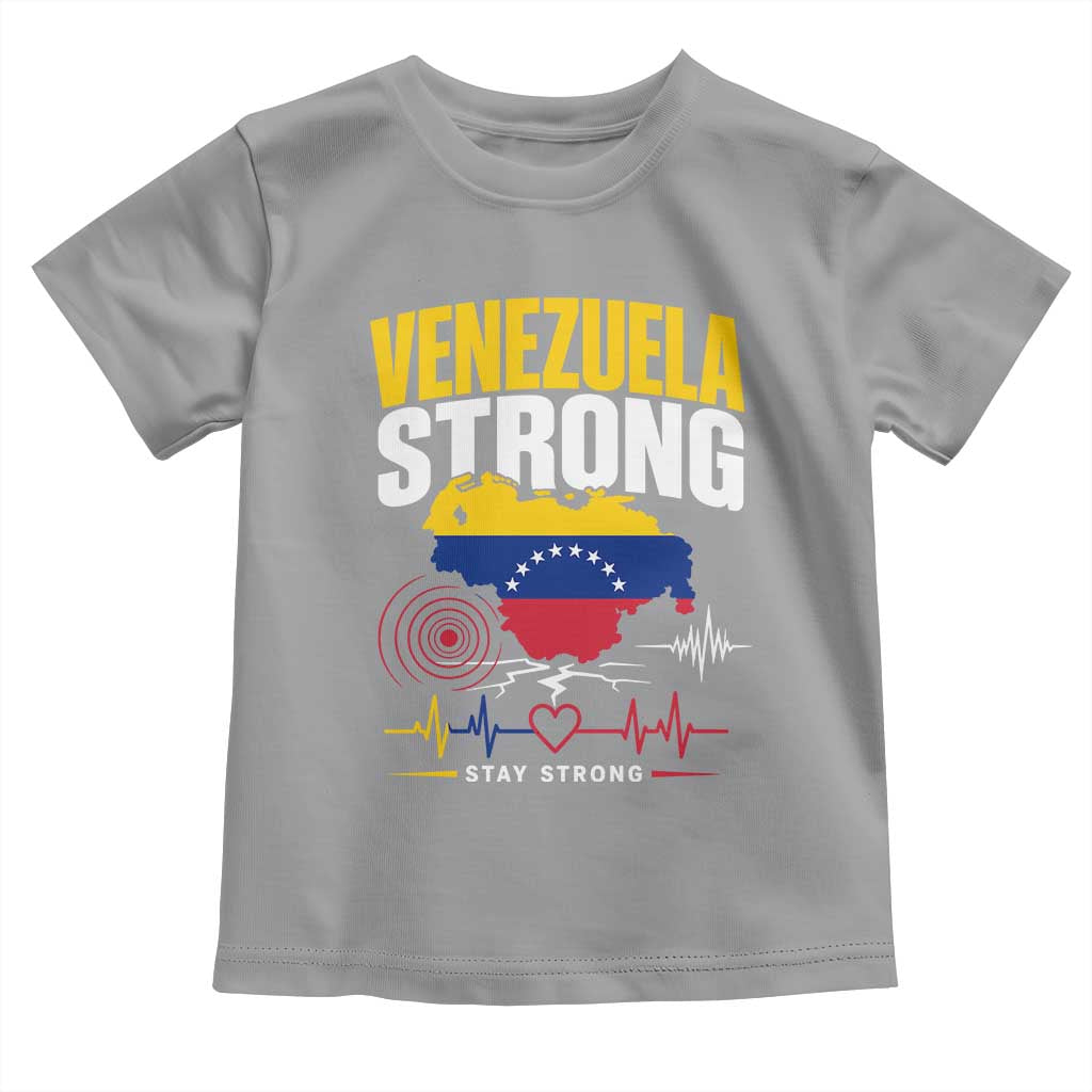 Venezuela Strong Support and Solidarity Toddler T Shirt Patriotic Venezuelan Flag Country Map